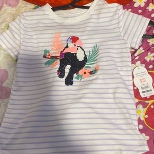 The colors are light purple pink and black The size 6-6X S/CH